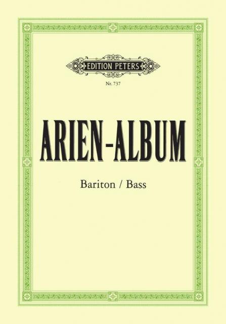 Aria Album For Baritone/bass