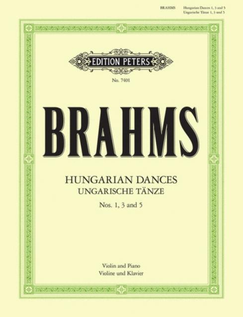 Brahms - Hungarian Dances No 1 3 And 5 Vln Pno