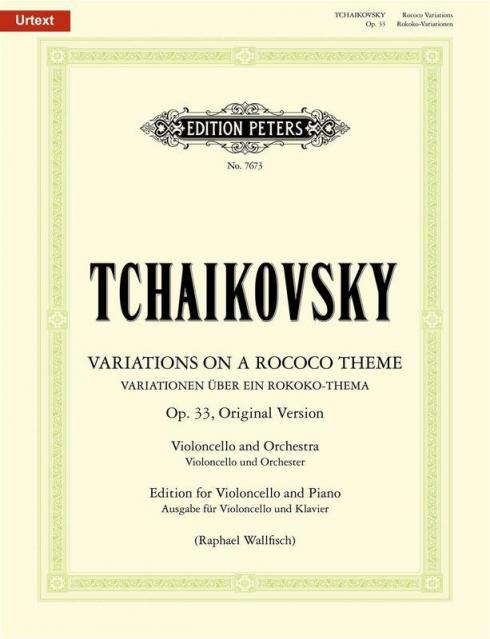 Variations On Rococo Theme Op 33 Vc/pno Urtext