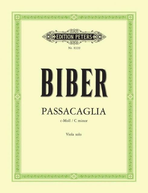 Biber - Passacaglia C Min Viola Solo Arr Lebermann