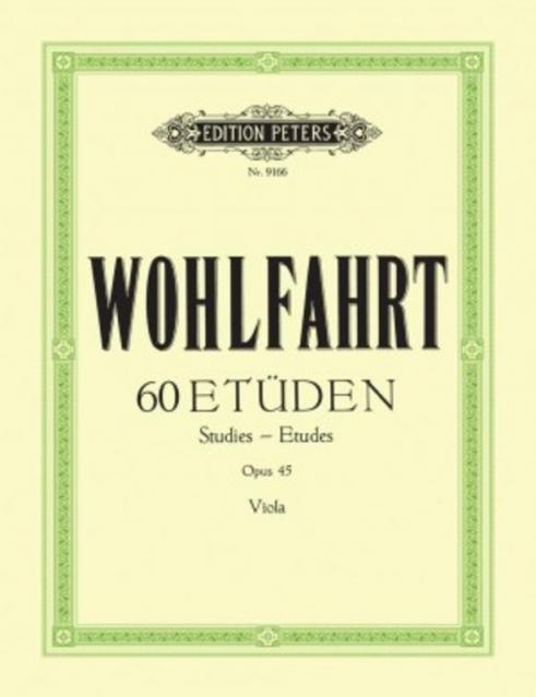 Wohlfahrt - 60 Studies Op 45 For Viola