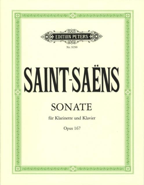 Saint-saens - Sonata Op 167 Clarinet/piano Urtext