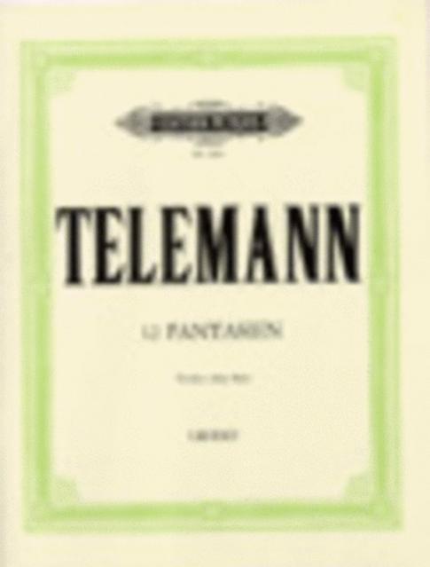 Telemann - 12 Fantasias Violin Solo Ed Fechner Urtext