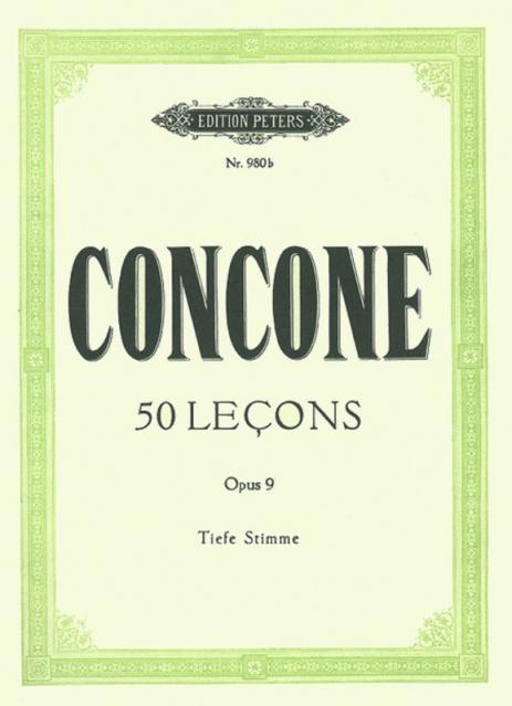 Concone - 50 Lessons Op 9 Low Voice