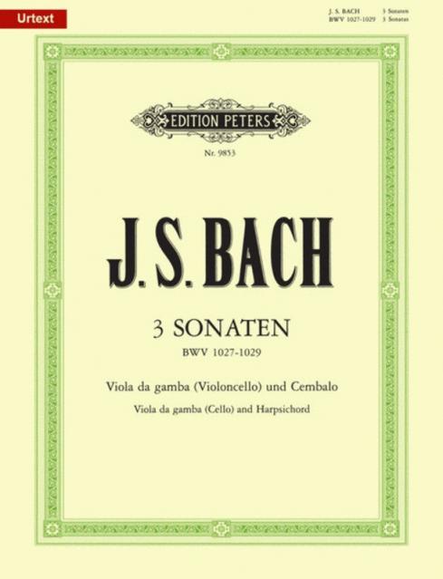 Bach - 3 Sonatas Orig For Vla Da Gamba Cello/piano