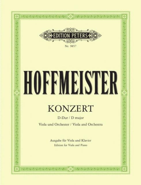 Hoffmeister - Concerto In D Viola/piano