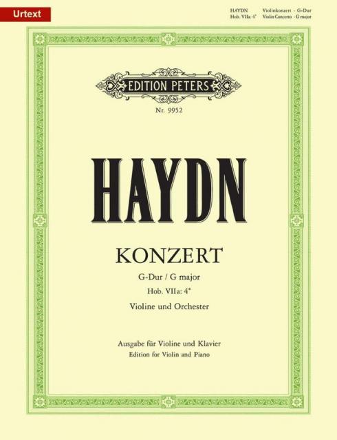 Haydn - Concerto No 2 Hob 7a No 4 G Violin/piano