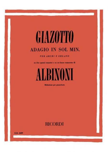 Albinoni - Adagio In G Minor Piano Solo