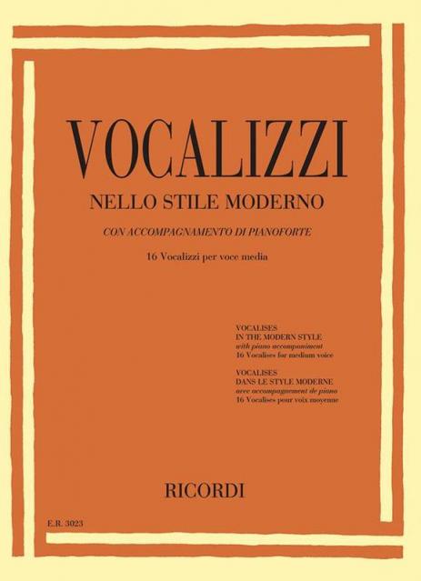 Vocalises In The Modern Style Medium