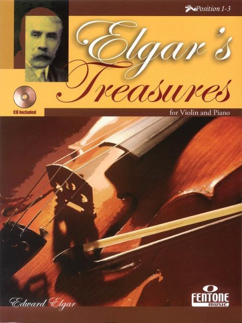 Elgars Treasures Violin And Piano Bk/cd