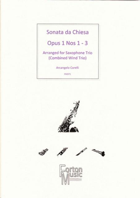 Sonata Da Chiesa Op 1 Nos 1 - 3 Saxophone Book