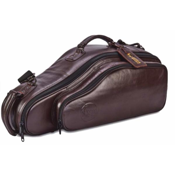 Gard 104-CMLDB Alto Sax Gig Bag - Leather Dark Brown