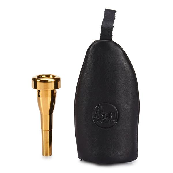 Gard MPCZT1 Single Trumpet/Trombone Bottle-Shaped Mouthpiece Pouch - Leather Black