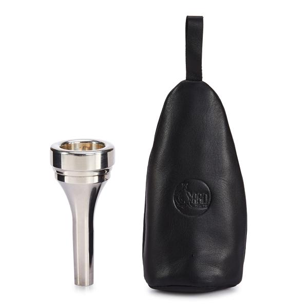 Gard MPCZU1 Single Tuba Bottle-Shaped Mouthpiece Pouch - Leather Black