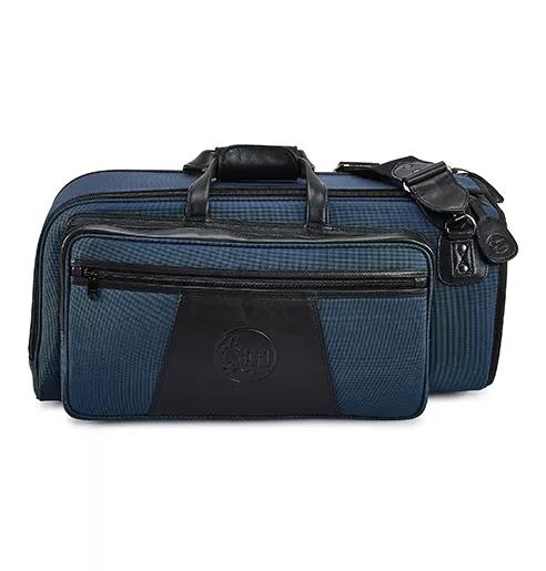 Gard 17-ESEK Trumpet + Flugelhorn Gig Bag - Blue Nylon Cordura with Black Leather Trim