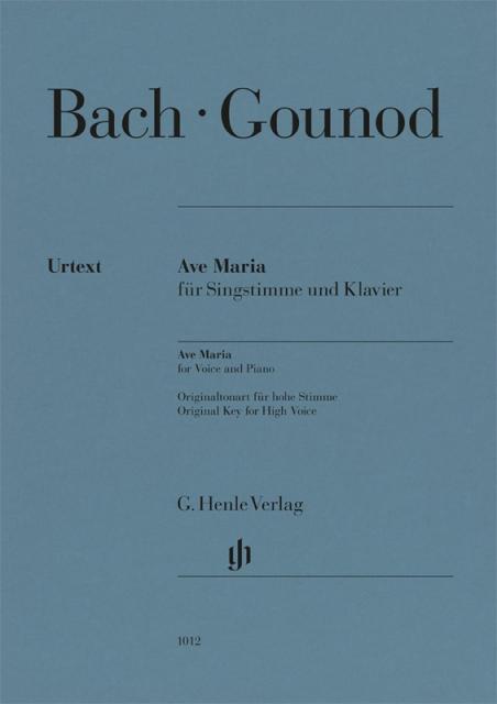 BACH/GOUNOD - AVE MARIA ORIGINAL KEY FOR HIGH VOICE/PIANO