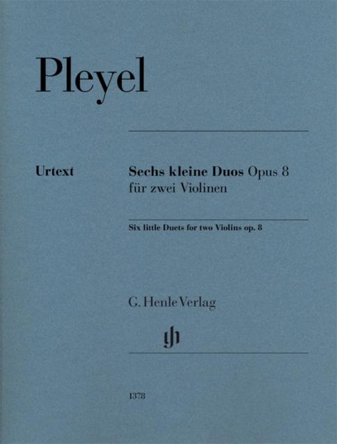 Pleyel - 6 Little Duets Op 8 For 2 Violins Urtext