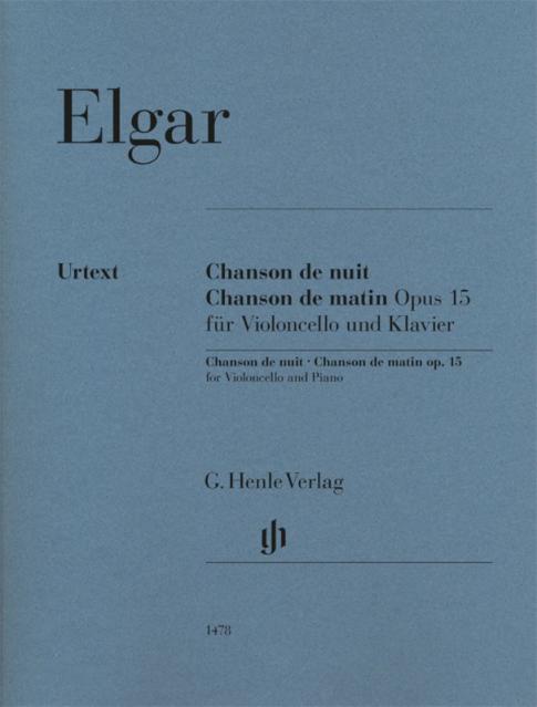 ELGAR - CHANSON DE NUIT CHANSON DE MATIN OP 15 CELLO/PIANO