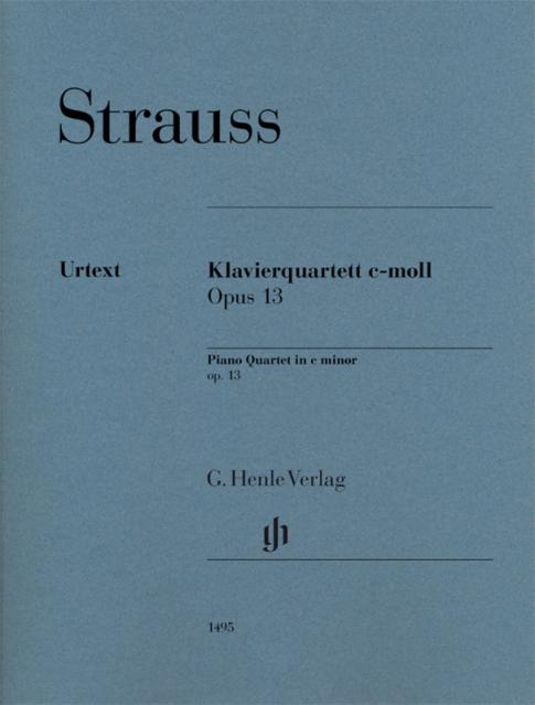 STRAUSS - PIANO QUARTET C MINOR OP 13 SC/PTS