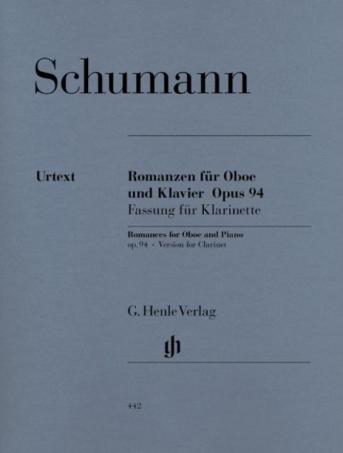 Schumann - 3 Romances 3 Op 94 Clarinet/piano