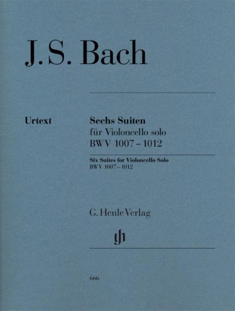 Bach - 6 Suites Bwv 1007-1012 Cello Solo Urtext