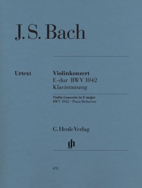 Bach - Concerto E Maj Bwv 1042 Violin/piano