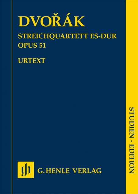 DVORAK - STRING QUARTET E FLAT MAJOR OP 51 STUDY SCORE