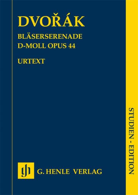 DVORAK - WIND SERENADE D MINOR OP 44 STUDY SCORE