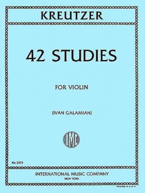 Kreutzer - 42 Studies Violin Ed Galamian