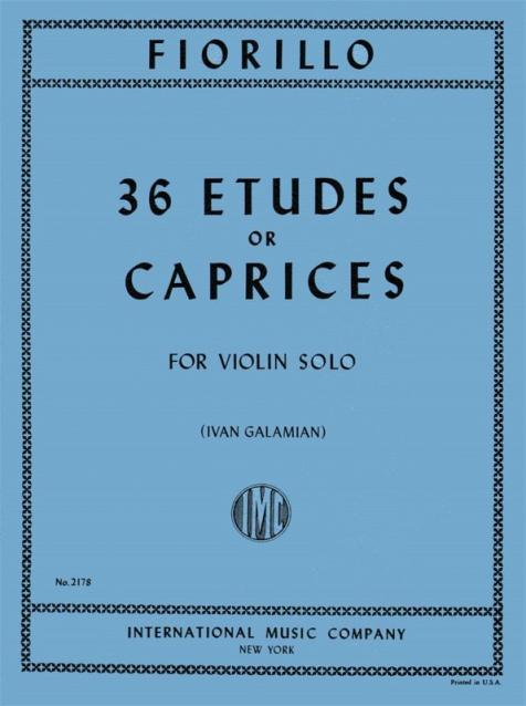 Fiorillo - 36 Etudes Or Caprices Violin