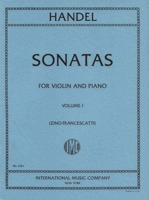 Handel - 6 Sonatas Bk 1 Violin/piano