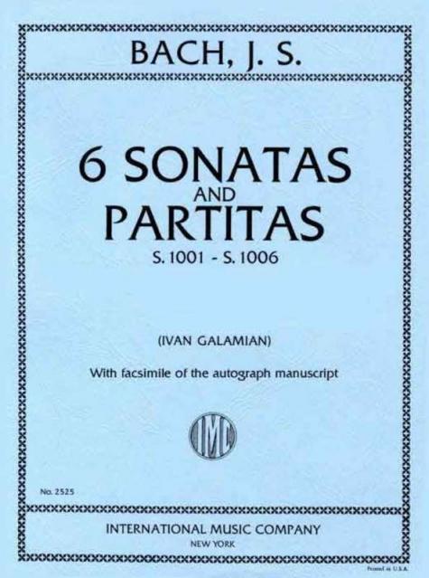 Bach - 6 Sonatas & Partitas Violin Ed Galamian