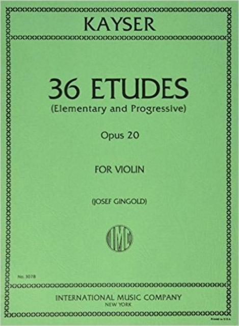 Kayser - 36 Studies Op 20 Violin