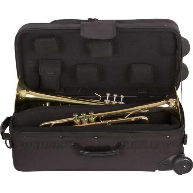 PROTEC iPAC Double Trumpet Case with Wheels