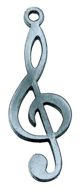 Keychain Pewter G Clef