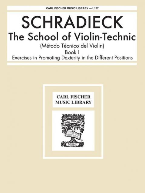 SCHRADIECK - SCHOOL OF VIOLIN TECHNIC BK 1