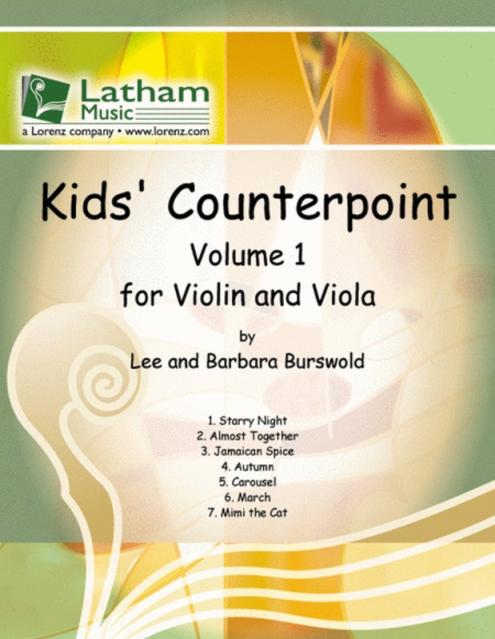 Kids Counterpoint For Violin And Viola Bk 1