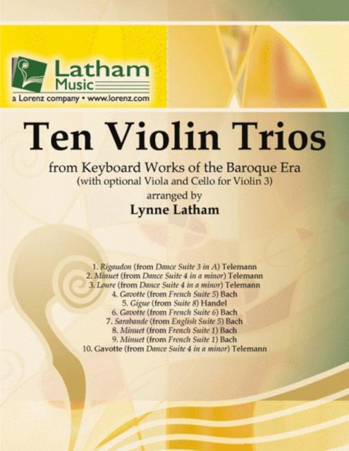 Violin Trios 10 Arr Latham Sc/pts