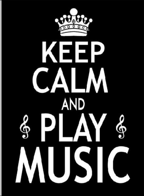 Greeting Card - Keep Calm And Play Music