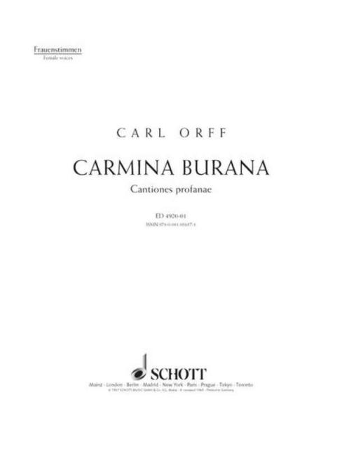 Carmina Burana Womens Chorus