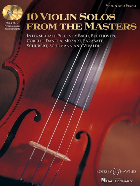 10 Violin Solos From The Masters Bk/2cd