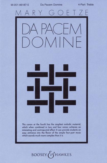 Da Pacem Domine 4pt