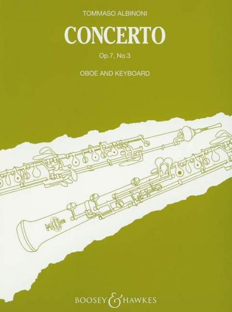 Albinoni - Concerto Op 7 No 3 B Flat Oboe/piano