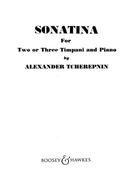 Sonatina For Two Or Three Timpani And Pno Perc