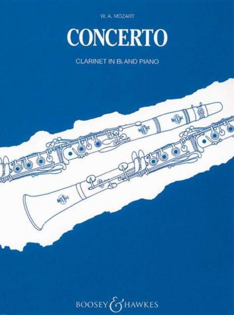 MOZART - CONCERTO A MAJOR K 622 B FLAT CLARINET/PIANO