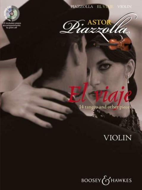 PIAZZOLLA - EL VIAJE 14 TANGOS VIOLIN/PIANO BK/CD