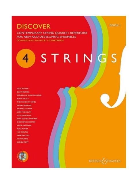 4 STRINGS - DISCOVER BK 1 STRING QUARTET SCORE/CD