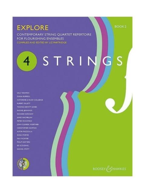 4 STRINGS - EXPLORE BK 2 STRING QUARTET SCORE/CD