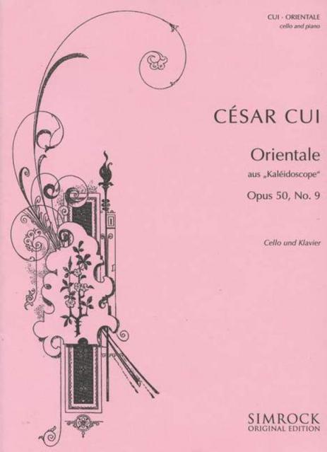 Cui - Orientale Op 50 No 9 Cello/piano