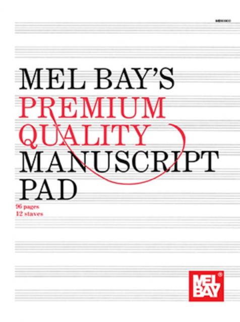 Premium Quality Manuscript Pad 96 Page 12 Stave